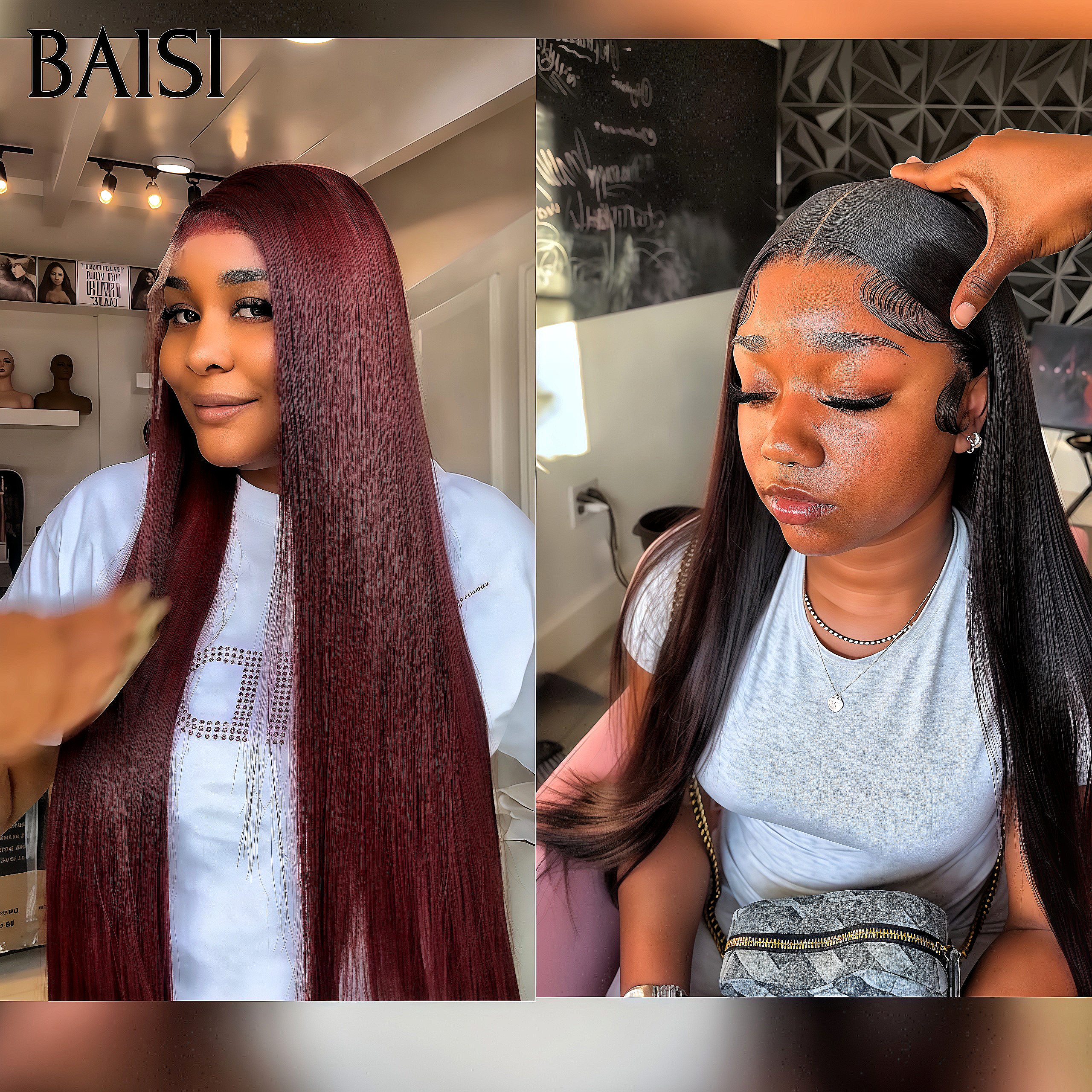 BAISI 3 Luxury Wigs €460 CODE: VIP100 Made by double drawn hair in 100% real human hair