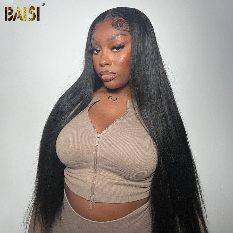 BAISI Frontale 13X6 perruque Lisse 20 ou 30 pouce moitié prix en 100% cheveux humains