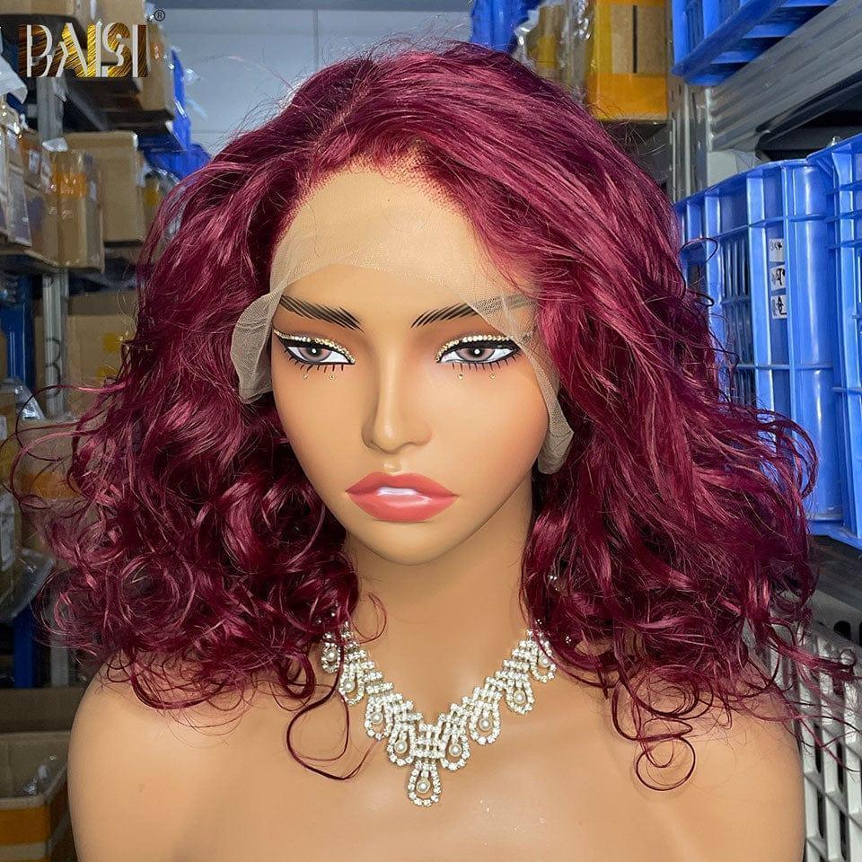 BAISI Acquista almeno 2 parrucche al prezzo di fabbrica fornitore 13X4 Liscia 10 Pollici colore Marrone Misto Miele o 13X4 PARRUCCA IN PIZZO RICCI CURLY 065C IN 100% CAPELLI UMANI 99J (Nessun Codice Necessario)