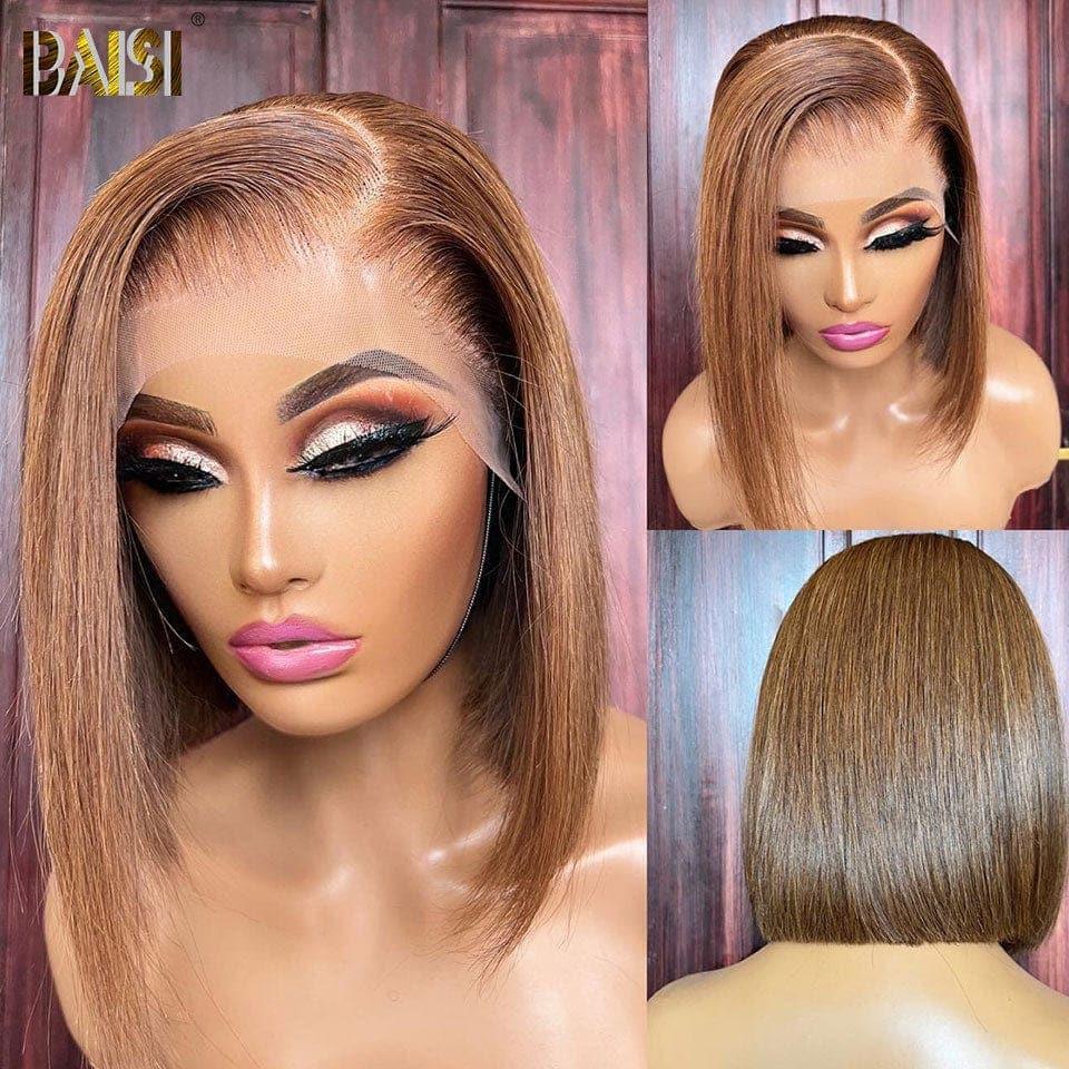 BAISI Achetez 1 + 1 Gratuite = 156€ 4x4 lace water wave 2 couleur ou 6 Perruques Soldes 496€ en 100% vrais cheveux humains