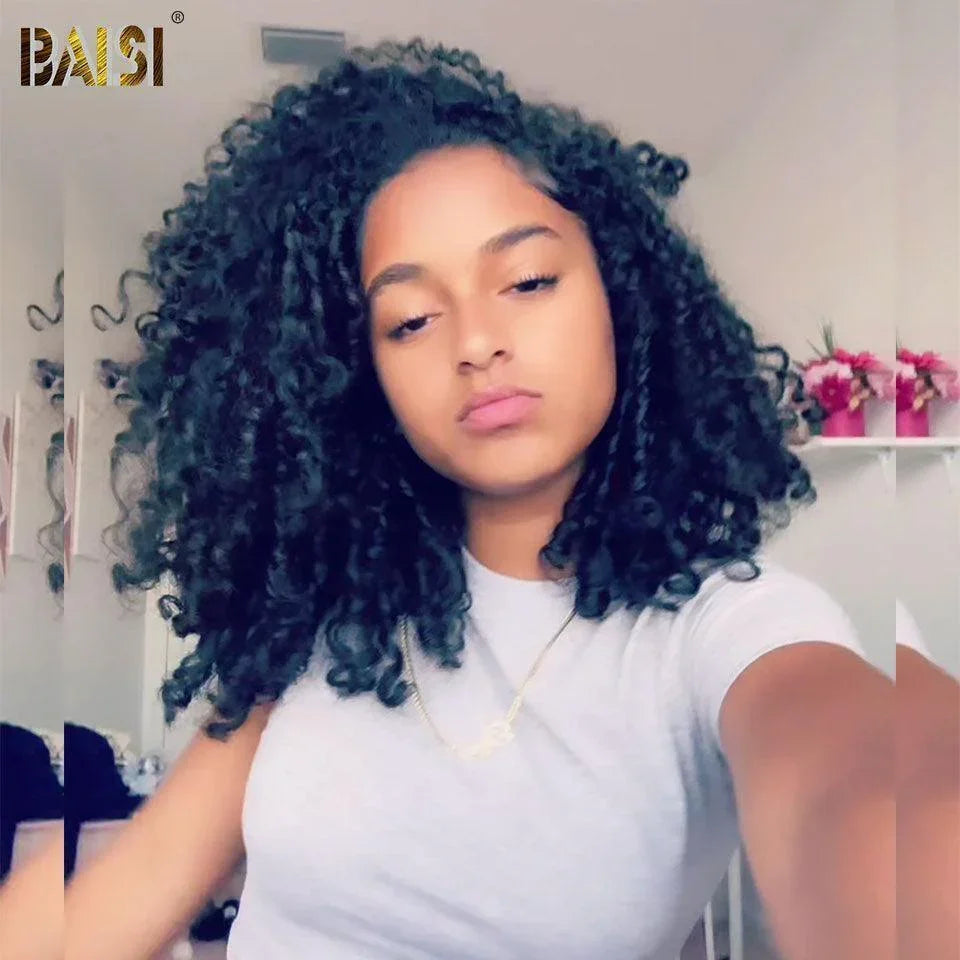 BAISI Achetez 2 perruques minimum au prix d'usine fournisseur 13X4 frontal 14 Pouces 300% densité SERENA en 100% Cheveux Humains(Pas Besoins De Code)