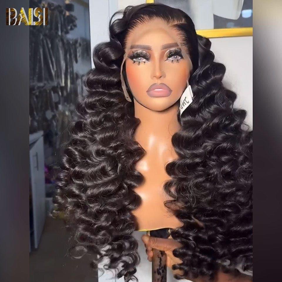 BAISI 13X4 Luxury Natural Wave Wigs 22 Inch €259 volume 350% density A1 Made by double drawn hair CODE: VIP100