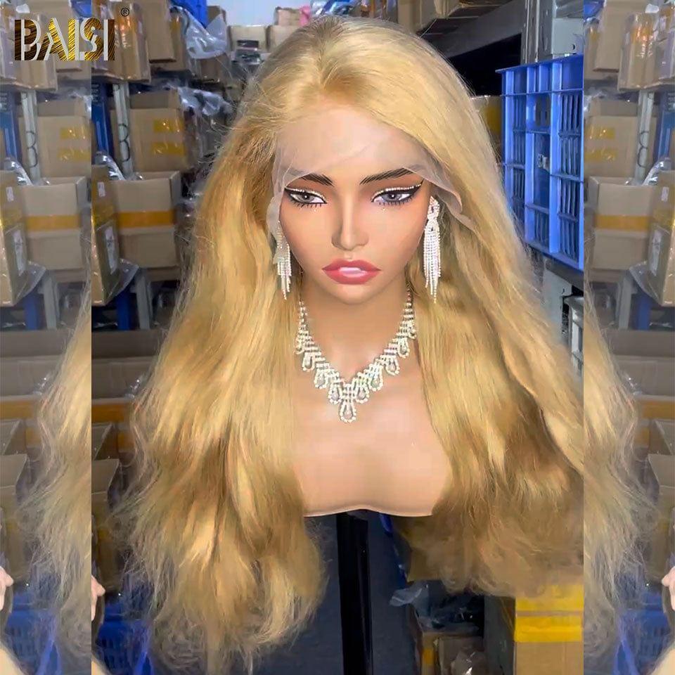 BAISI Buy at least 2 wigs at factory supplier price 13x4 Lace Frontal Natural Wave Honey Wig #27 In 100% Human Hair (No Code Needed)