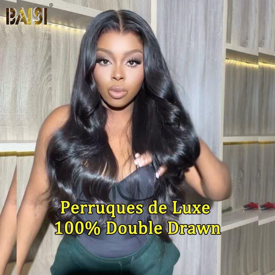 BAISI Achetez 2 perruques minimum au prix d'usine fournisseur 13X4 Perruques de Luxe body wave A1 Fabriquées par les cheveux double drawn Vietnam Hair 250% densité plus de 20 ans d' utilisations