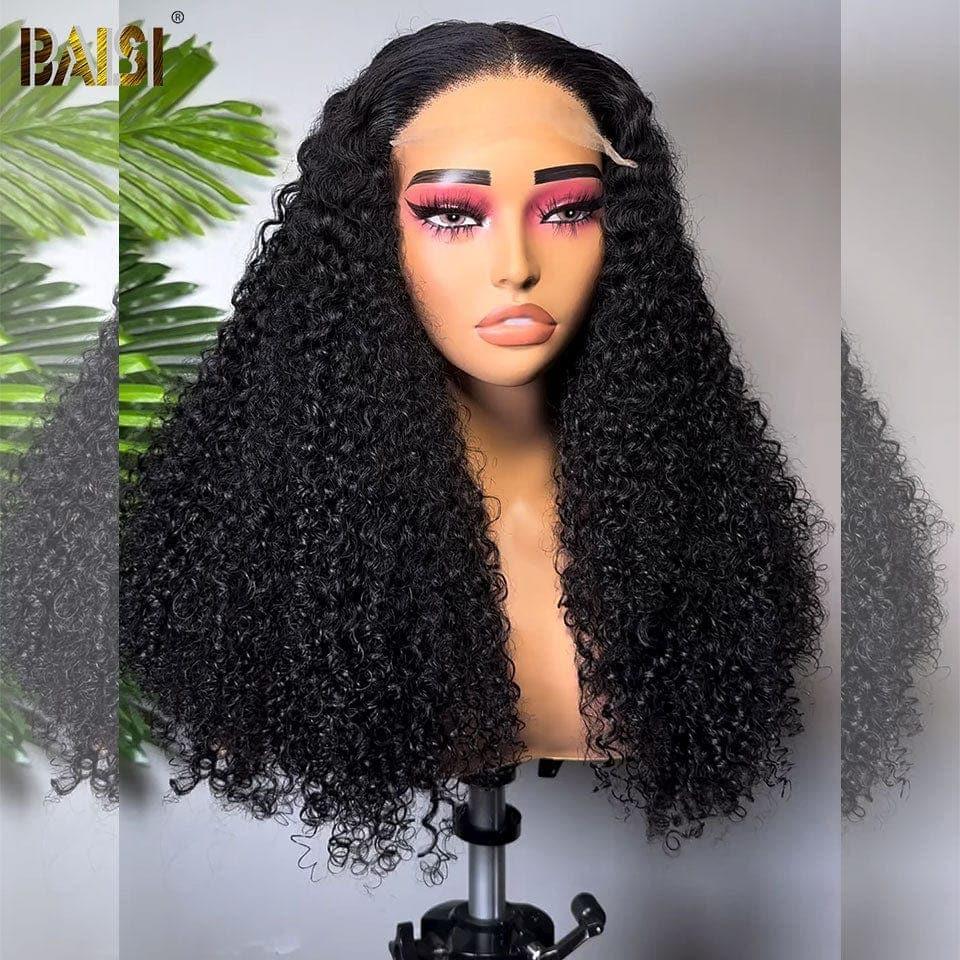 BAISI 13X4 lace frontal Perruque Curly wave 18 Pouce 95€ 100% Cheveux Humains CODE: BS120