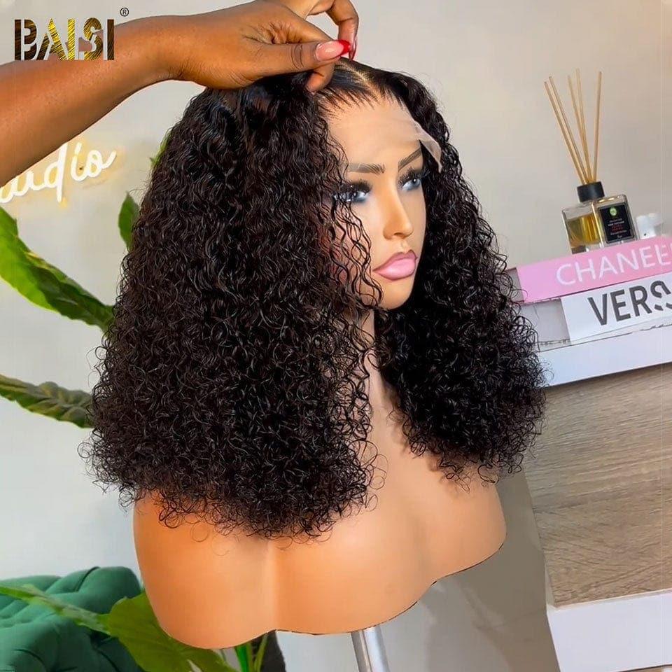 BAISI 13X4 Luxus-Locken-A1-Perücken. Hergestellt aus doppelt gezogenem, reinem Haar, Volumen 250 % Dichte, mehr als 20 Jahre Gebrauch