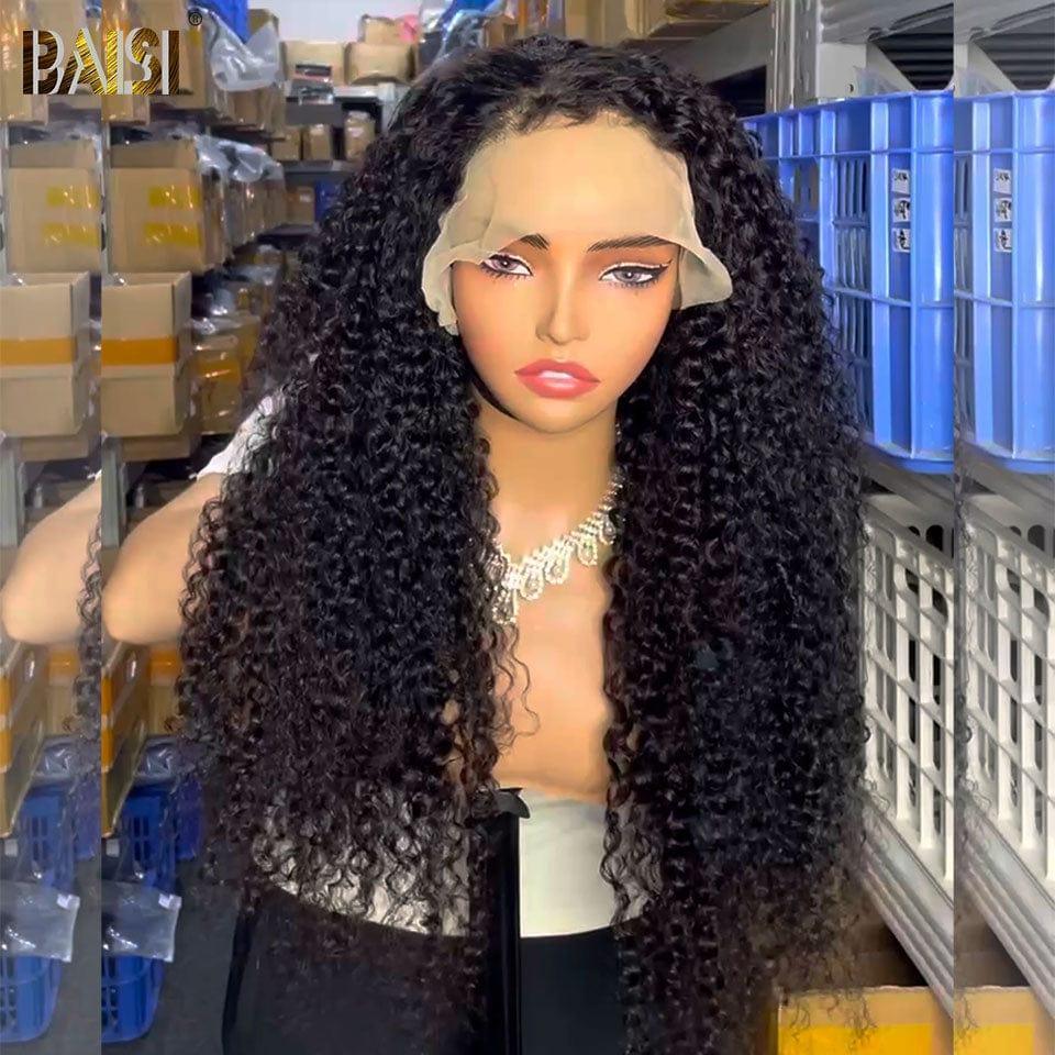 BAISI Acquista almeno 2 parrucche al prezzo di fabbrica fornitore 13x6 Lace Frontal Parrucca kinky riccia in 100% Raw Hair (non serve codice)