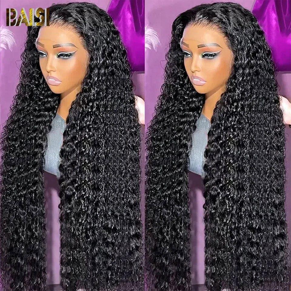 Parrucca frontale BAISI 13X4 onda profonda troppo lunga in 100% capelli umani