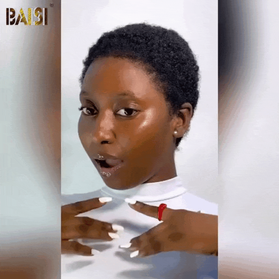 BAISI 13X4 Perruques Pixie #905 afro curly 69€ orange ou noir En 100% Cheveux Humains