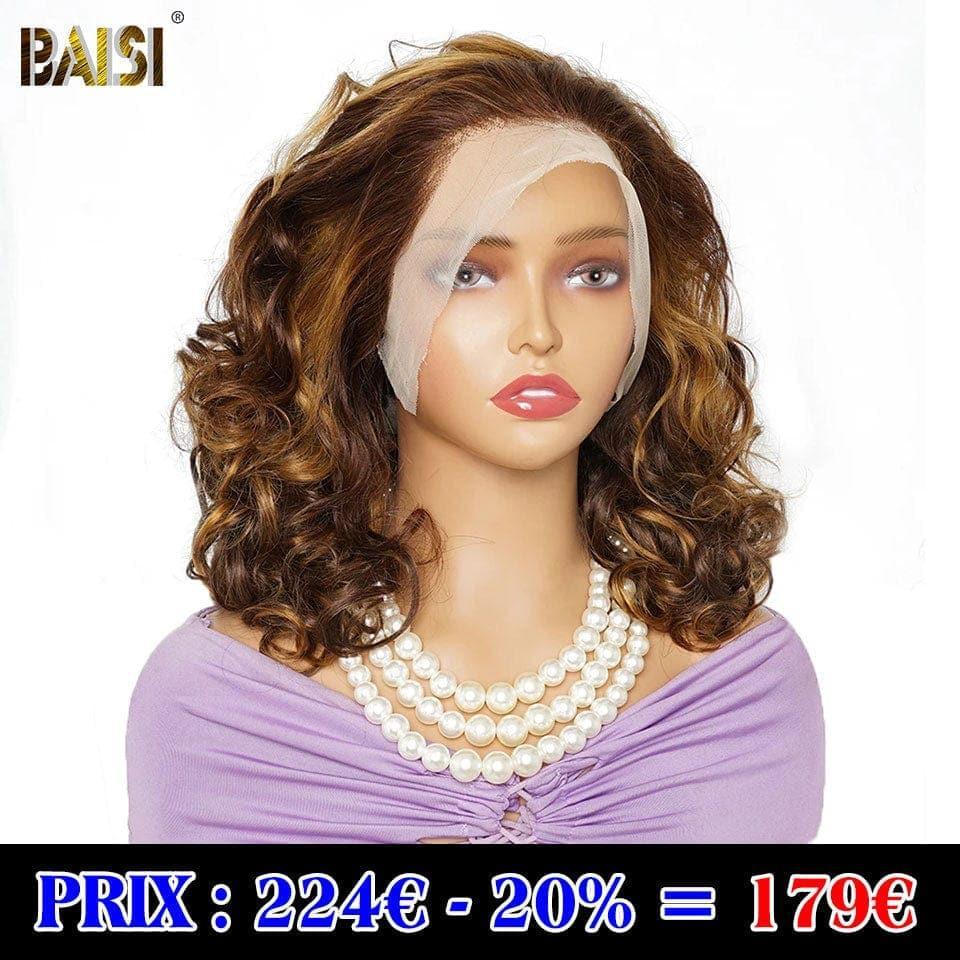 BAISI 13x4 Lace Frontal Bouncy Wave Wig em misto € 179 em cabelo 100% humano CÓDIGO: FR20