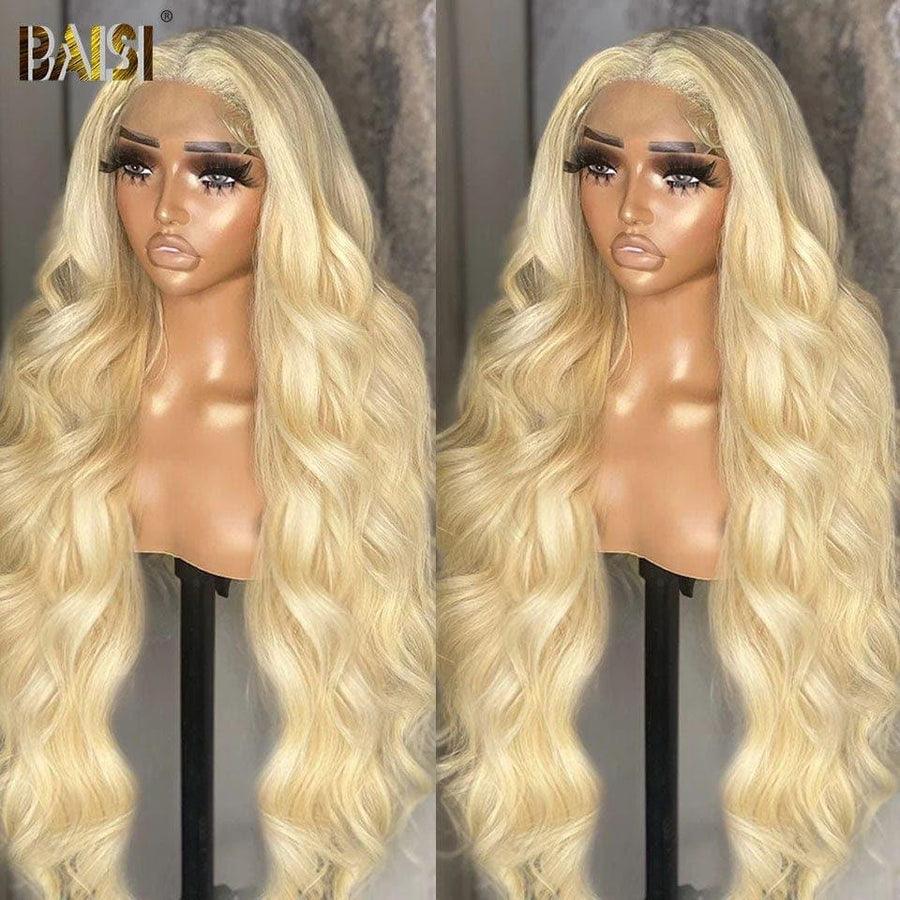 BAISI 13X4 Frontal Perruque Body Wave En Blonde 613# ou 4#613# En 100% Vrais Cheveux Humains