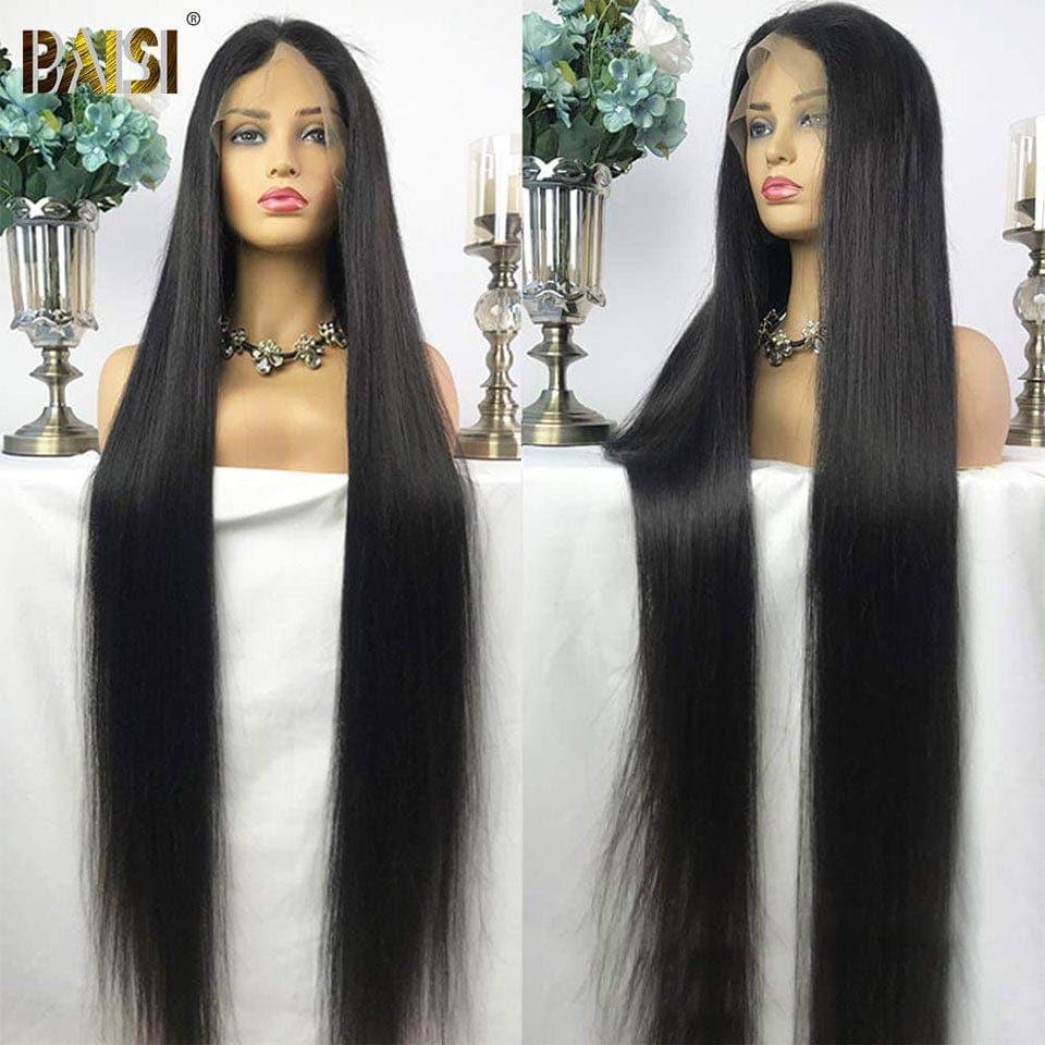 BAISI Top Modèle Luxueux 13x4 HD Lace Frontal Perruque Lisse Hyper Longue 40 Pouces En 100% Virgin Hair En Haut De Gamme