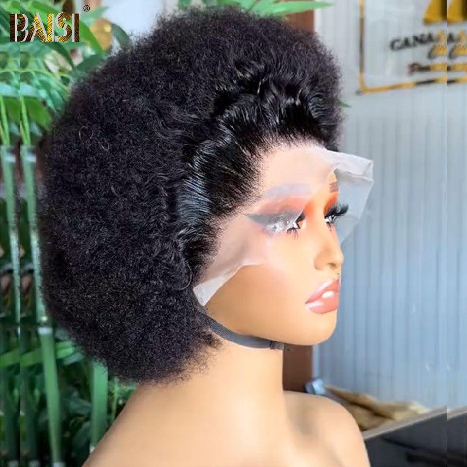 BAISI 13x4 LACE FRONTAL Afro BCP PERÜCKE aus 100 % Echthaar