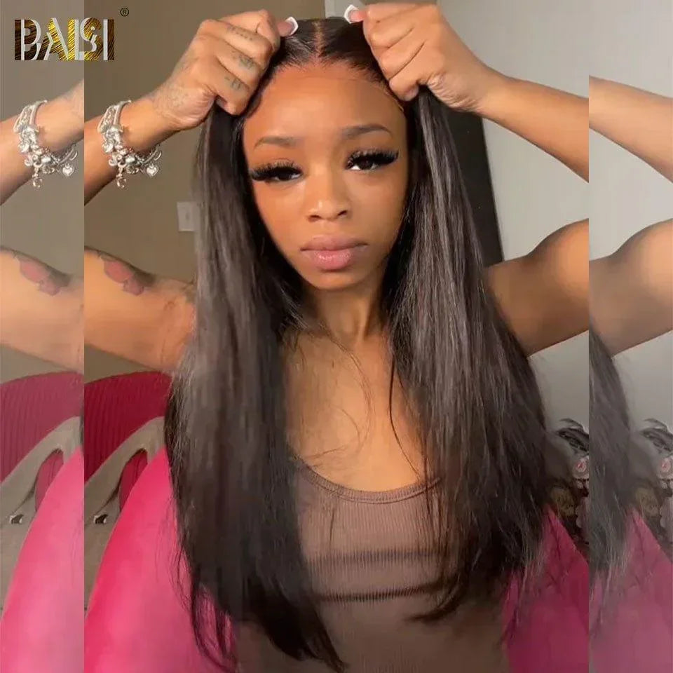 BAISI Lace Frontal Perruque Lisse En Haut De Gamme 20 Pouces 105€ Livraison En 48H TVA 0€ En 100% Raw Hair