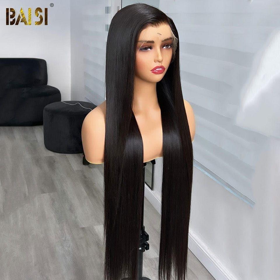 BAISI 13x4 Frontal Perruque Lisse En Haut De Gamme En 100% Raw Hair 24 Pouce 139€ D