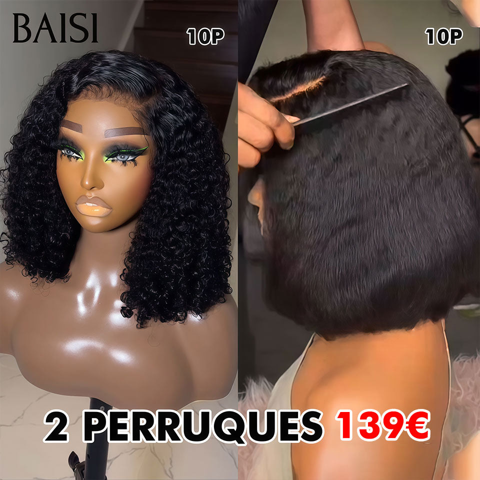 BAISI Blitzverkauf 2 Perücken aus 100 % Echthaar 315 Euro (kein Code erforderlich)