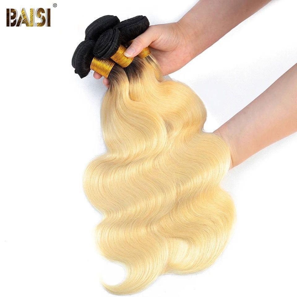 BAISI 12A Weave 1B#613 In 100% Human Hair Body Wave