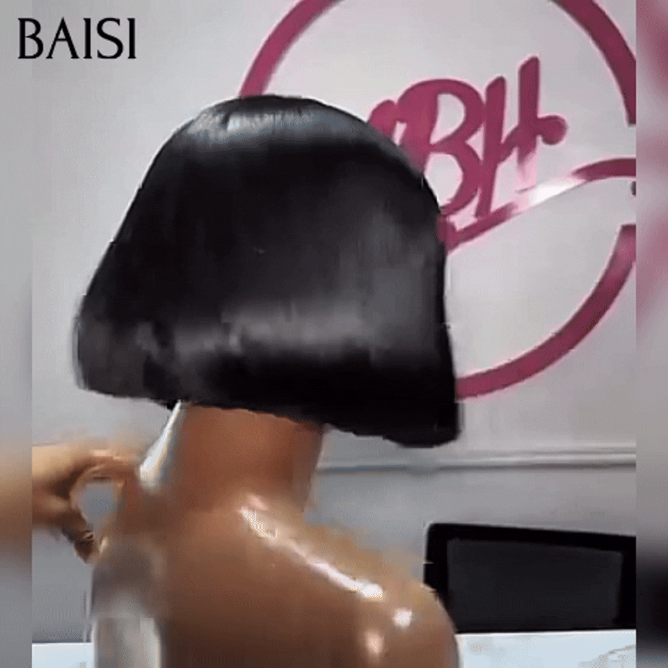 BAISI 1 Perruque 2x6 Lisse 8 pouce 69€ 100% Vietnam Hair 2 Perruques 125€ en 100% vrais cheveux humains BS120