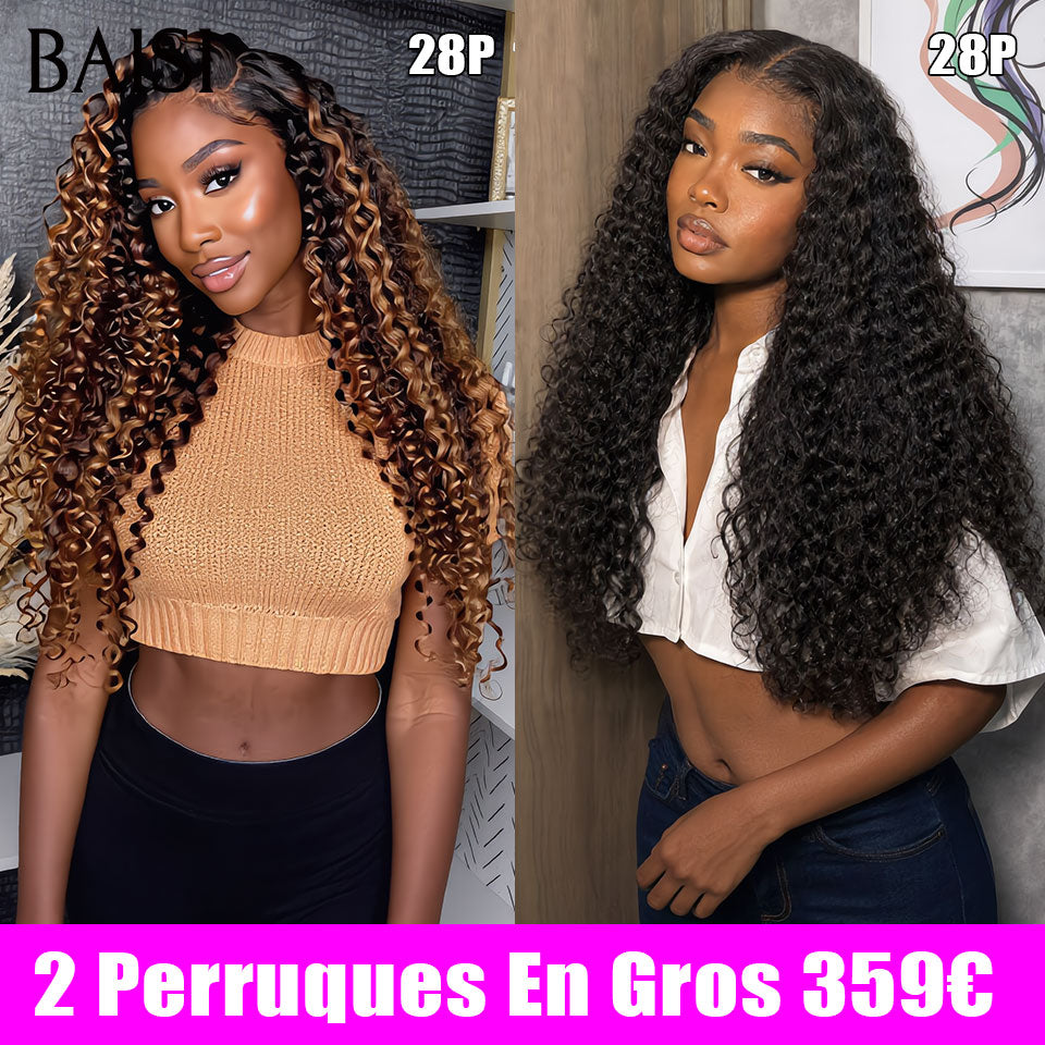 BAISI 2 perucas por grosso 359€ (longas+volumosas) ou 3 perucas em direto 129€ curly wave pixie e 5x5 lace egg wave e sem cola pixie ou PROMO metade do preço 49€ Peruca T Part Lace Pixie na cor castanho 4# 100% cabelo humano MP50