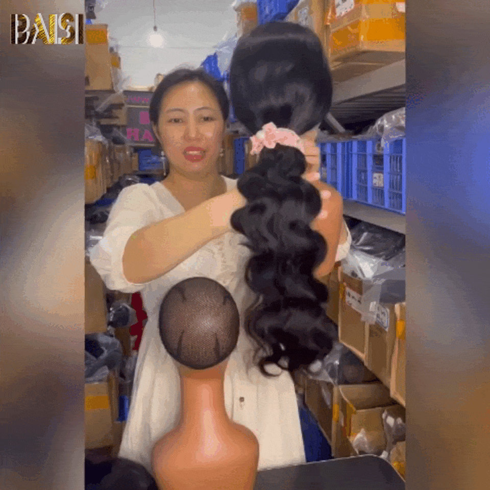 BAISI 360 Lace Wig Body Wave Echthaar Chinion Frisur