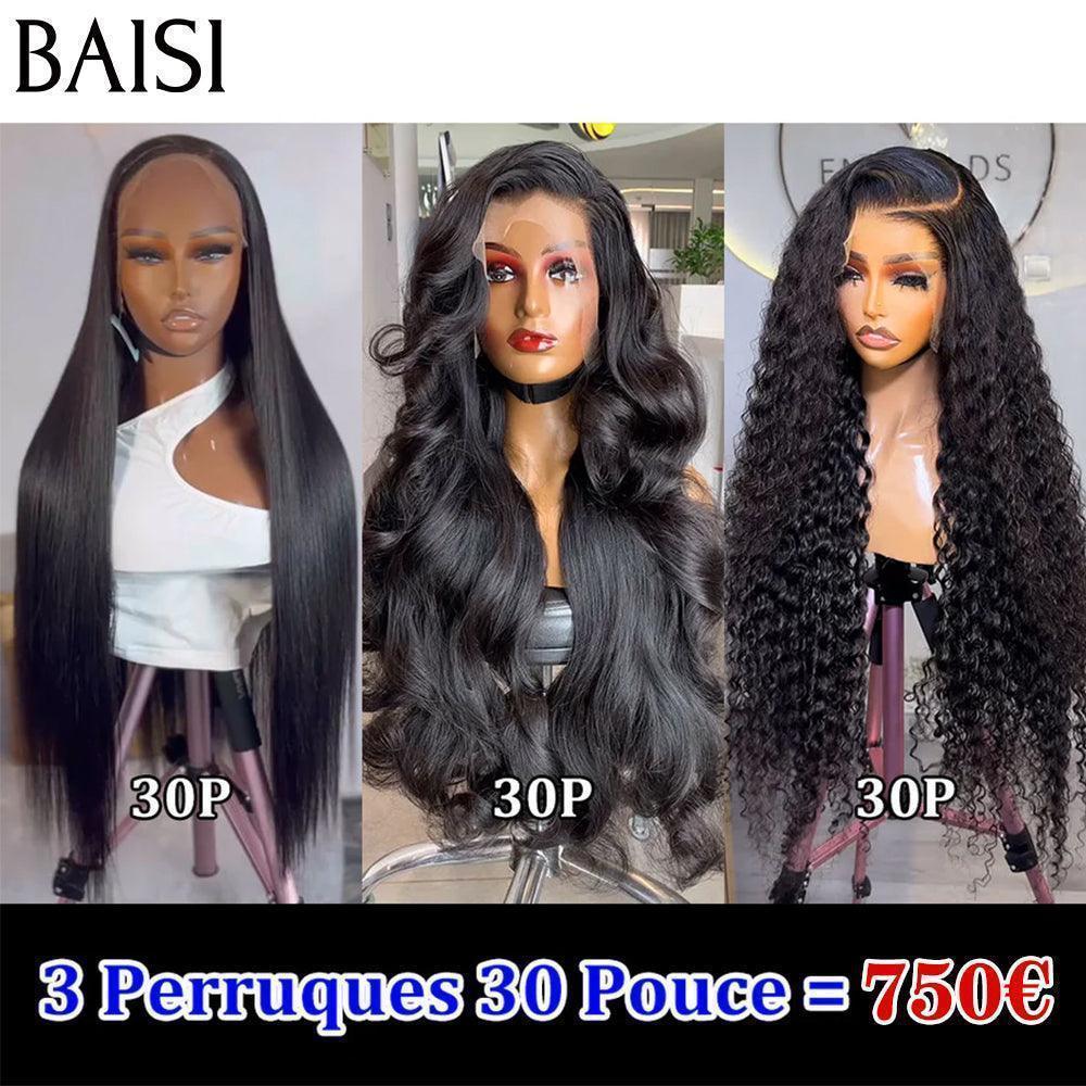 BAISI 13X4 lace frontal deep wave 1 Perruques 28 pouce + 1 Peigne Electrique gratuite = 199€ ou HAIR FR Frontal Perruque Vente En Gros Réduction Supplémentaire Pour Le Prix D'usine 4 Perruques 30 pouces 915€ CODE: VIP100