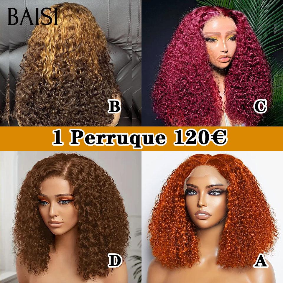Baisi 13x4 luxo primavera onda encaracolado perucas em cor preta mix mel 1b # 27 # a1 feito por cabelo duplo desenhado volume de cabelo virgem em 100% cabelo humano