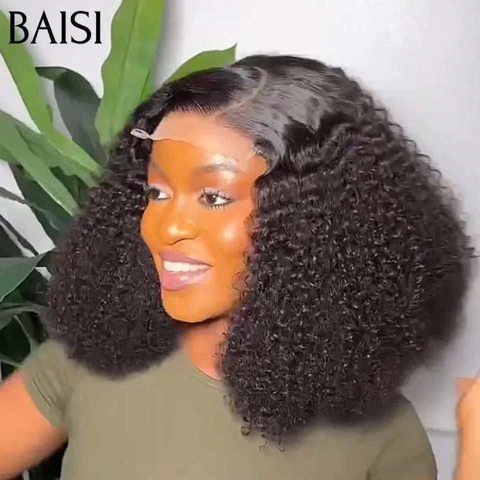 BAISI Achetez 2 perruques minimum au prix d'usine fournisseur perruque CURLY OU afro curl avec frange en couleur orange en 100% vrais cheveux humains