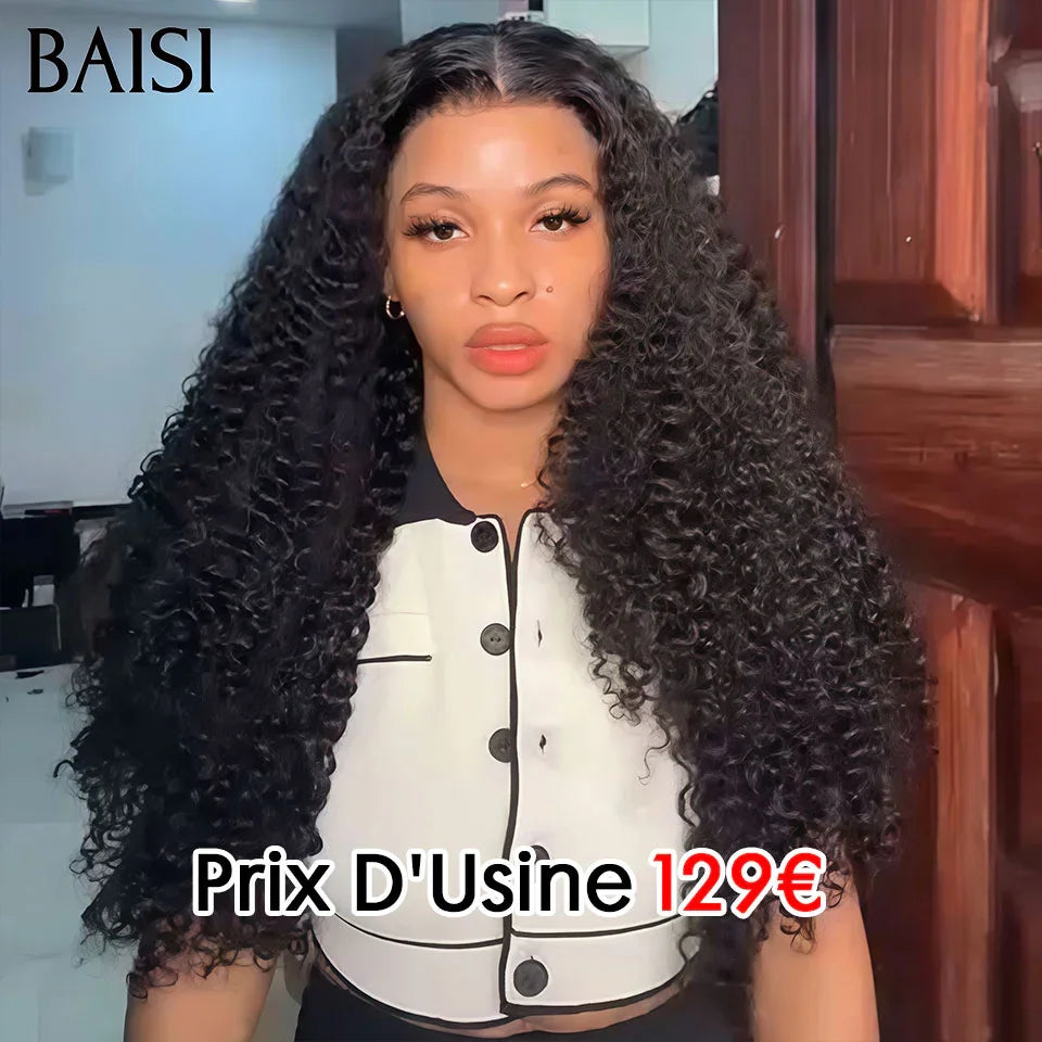 BAISI Achetez 2 perruques minimum au prix d'usine fournisseur 13X4 lace frontal deep wave 24P 129€ ou 4X4 lace closure 30 pouces ou 2X6 lace 12 pouces bob lisse en France TVA 0€ en 100% vrais cheveux humains (Pas Besoin De Code)