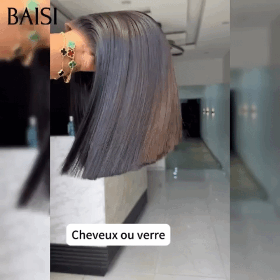 BAISI Perruque Afro curly Wave Wave avec Frange 12 Pouces en Couleur Marron 4# ou 13X4 lace de luxe 10 pouces 109€ En 100% Vrais Cheveux Humais Code : BS120