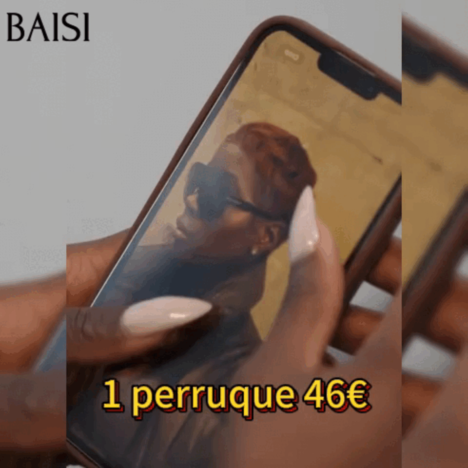 BAISI 13x4 Lace Frontal Pixie Finger Wave Perücke kleiner Schnitt 6 Zoll 79 € In 100 % Echthaar B FR20