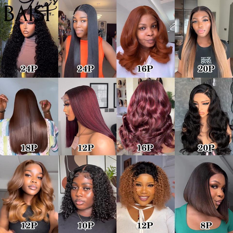 BAISI Lot De 12 Perruques 1000€ En 100% Cheveux Humains Modèle personnalisé De Bonne Qualité En Promotion Code: BS65