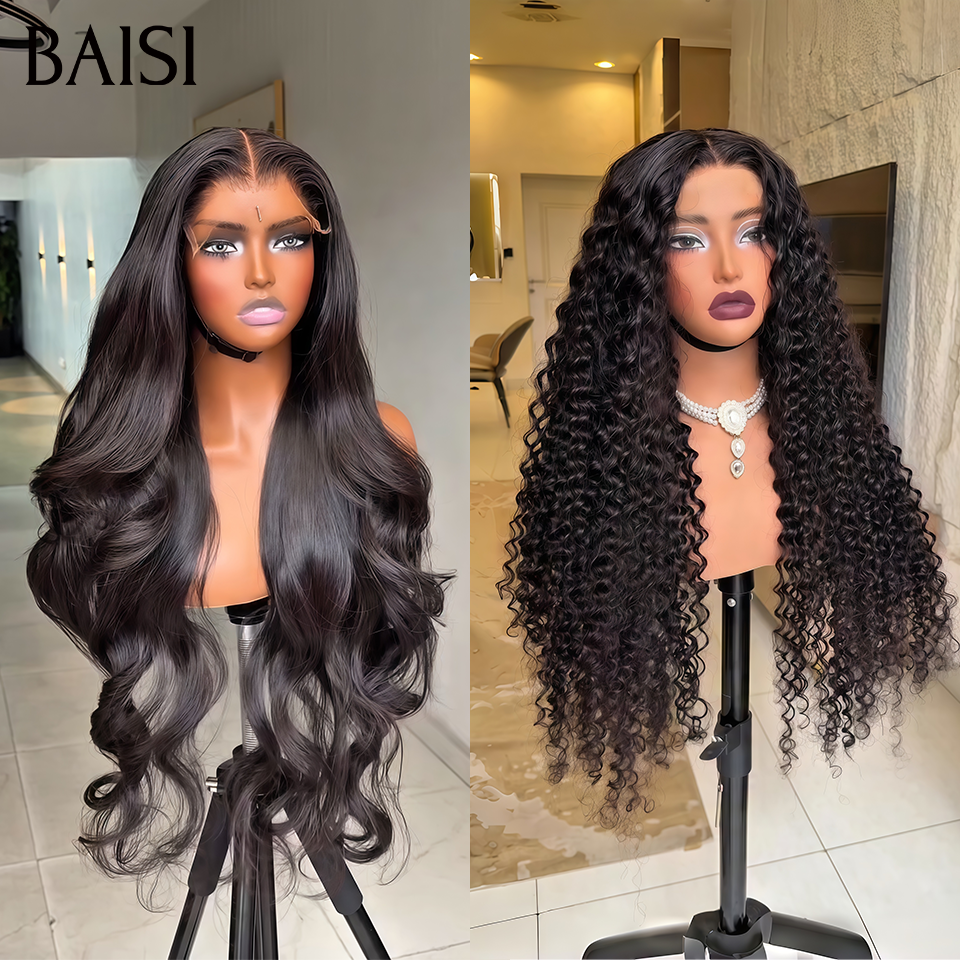 BAISI Conjunto de 4 perucas na França em cabelo 100% humano real Redução de 300 euros com código promocional CÓDIGO VIP400