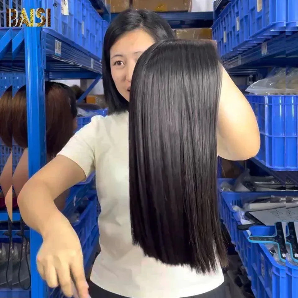 BAISI 2*6 Lace Closure Perücke aus 100 % Echthaar