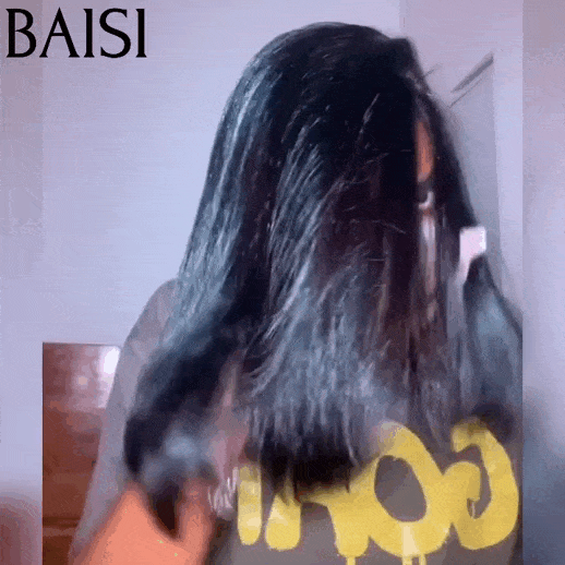 BAISI 15A SDD BONE STRAIGHT 300% densite 13X4 Perruques de Luxe Lisse bob A1 Fabriquées par les cheveux double drawn