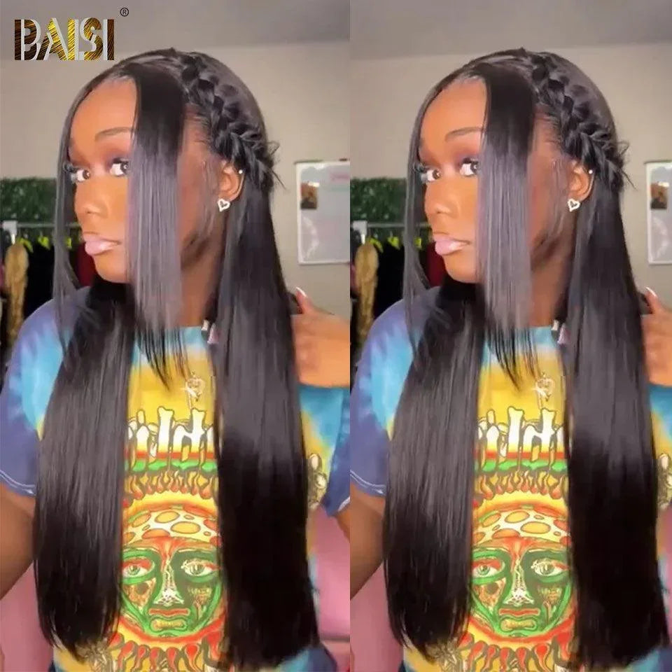 BAISI RAW HAIR 200% Volume grande lace Frontale 13X6 perruque Lisse , Densité super pleine plus de 10 ans d'utilisation avec très bon soins Code: VIP100
