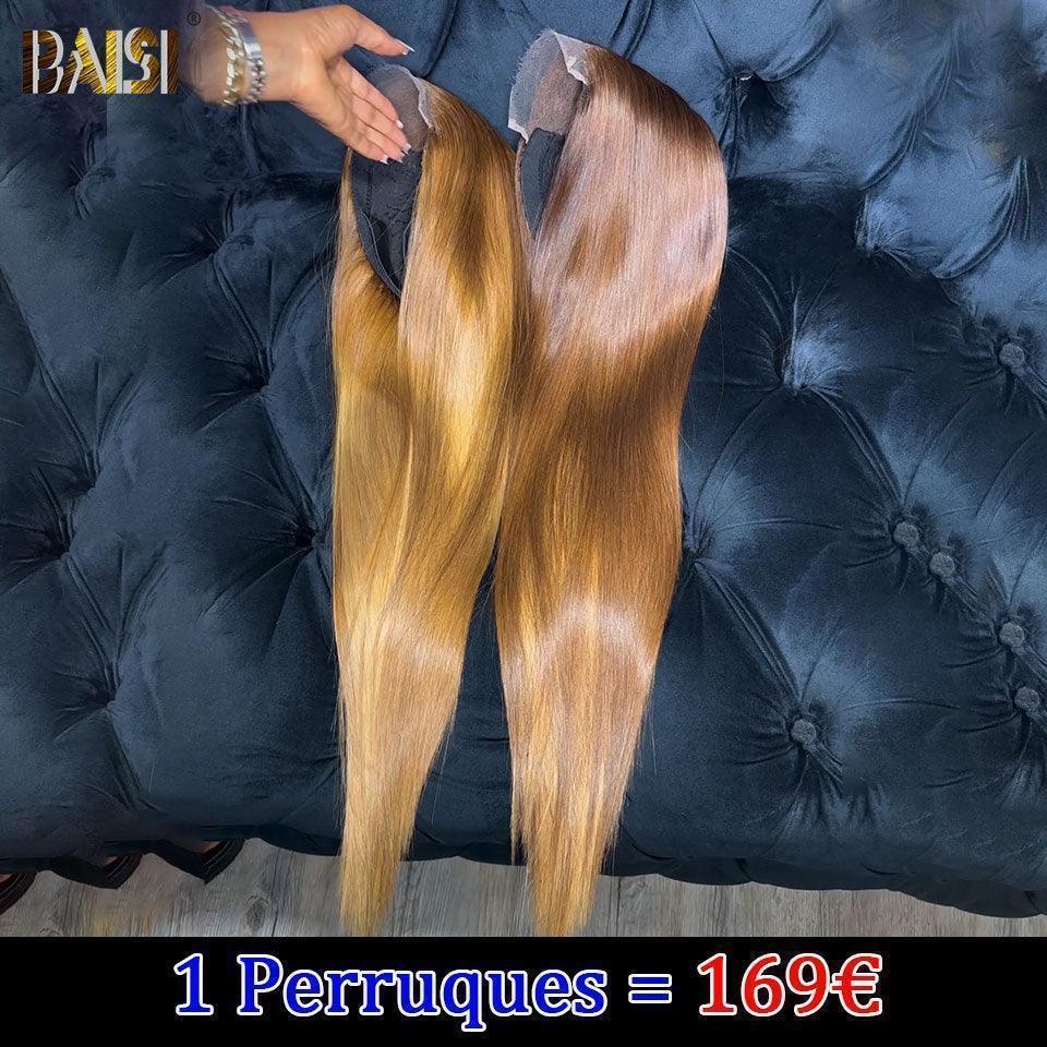 BAISI 4x4 Straight Honey Wig #4T #30 18 polegadas € 169 luxo 250% densidade em 100% cabelo humano