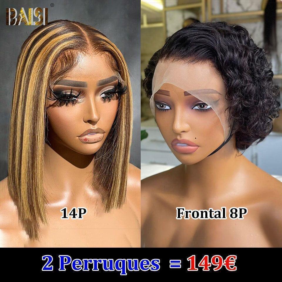 BAISI vendita flash 2 parrucche in 100% capelli umani veri 149 euro o 2 Parrucche SDD Lisce 138€ (codice:FR20)