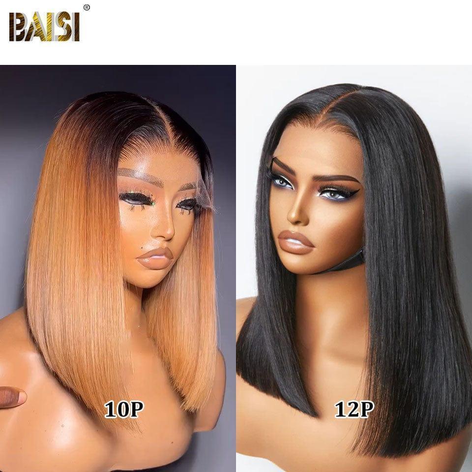 BAISI 1 Perruque 4X4 lace closure 8 pouce 69€ ou 2 Perruques pour revendre 162€ en 100% vrais cheveux humains