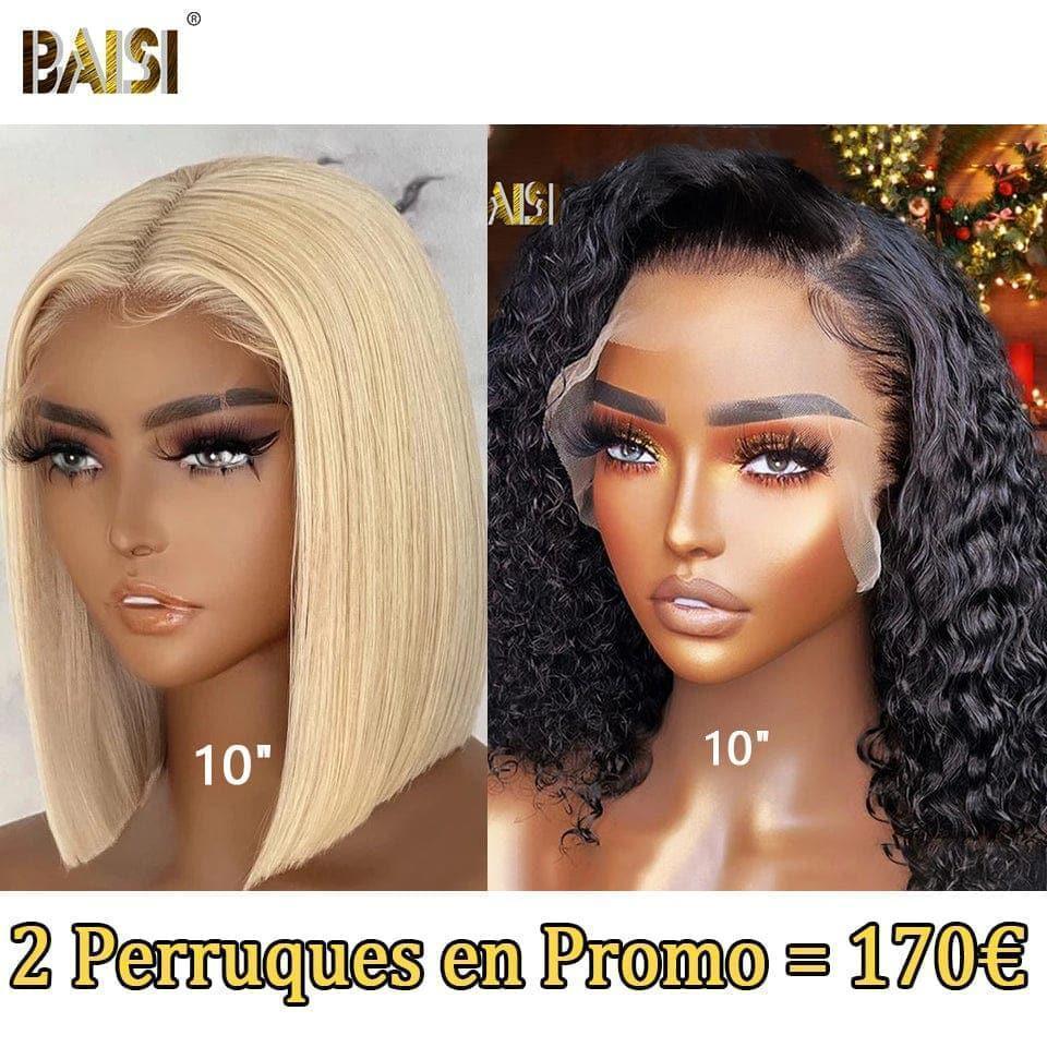 BAISI BLACK FRIDAY PROMO 2 perruque 8 pouce 135€ ou 2 perruques 10 pouce 170€ en 100% vrais cheveux humains