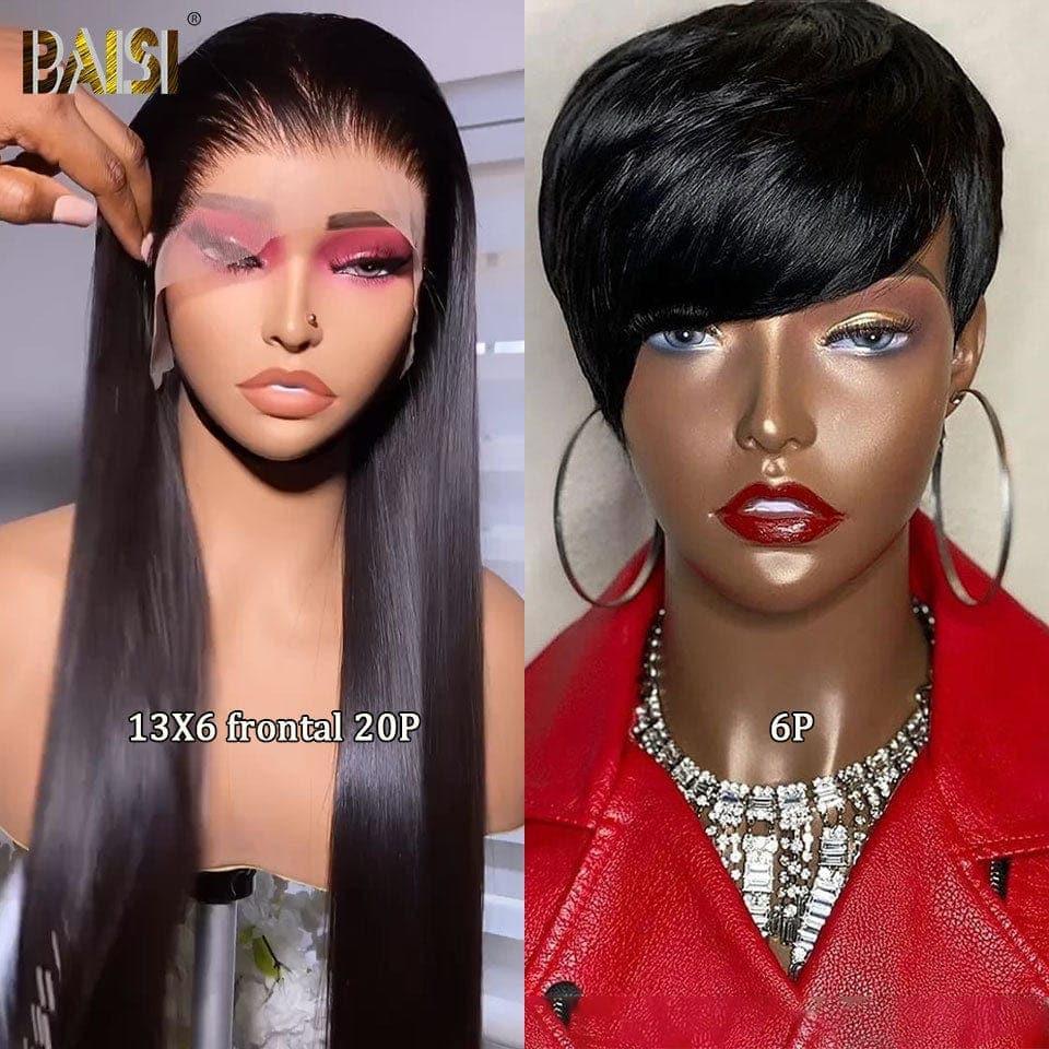 BAISI vente flash 2 perruques 199€ 360 Lace Ajustable 18 pouce 186€ en 100% vrais cheveux humains