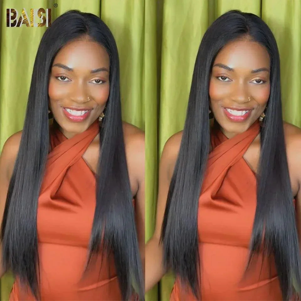 BAISI 4X4 lace closure Lisse 129€ 22 Pouces ou 2 Perruques Double Drawn 280€ Réduction avec code promo en 100% vrais cheveux humains Code: VIP100