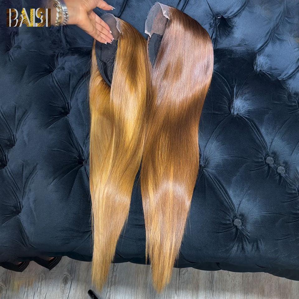 BAISI 4x4 Straight Honey Wig #4T #30 18 polegadas € 169 luxo 250% densidade em 100% cabelo humano