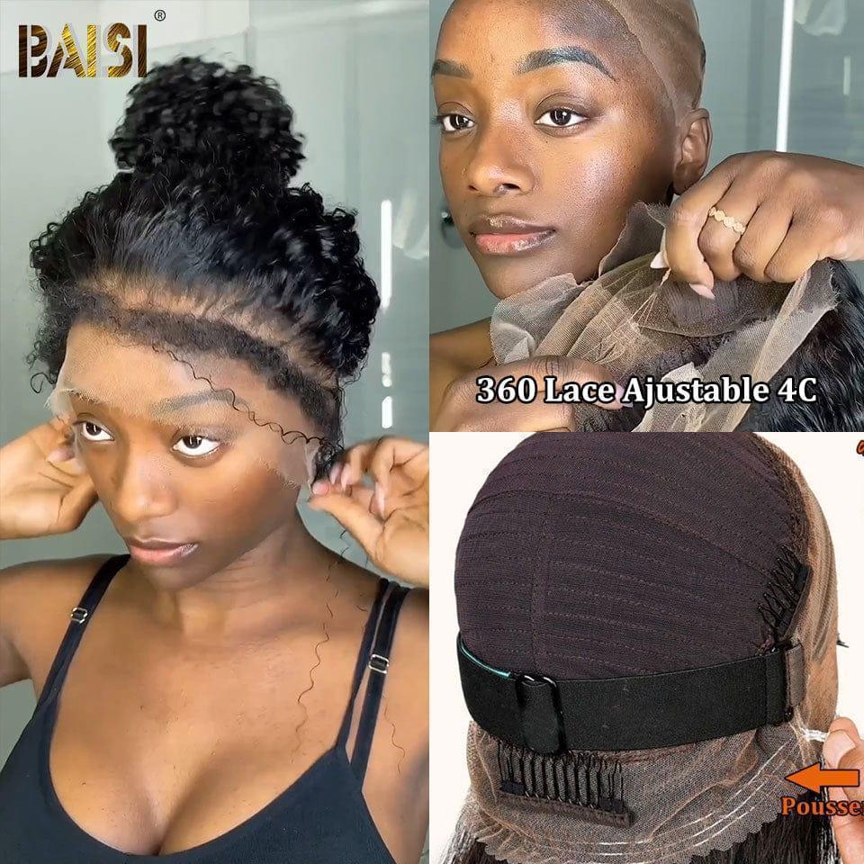 BAISI 1 Acheté + 1 Gratuits = 300€ et 360 Lace Ajustable 4C 18 pouce 196€ en 100% vrais cheveux humains