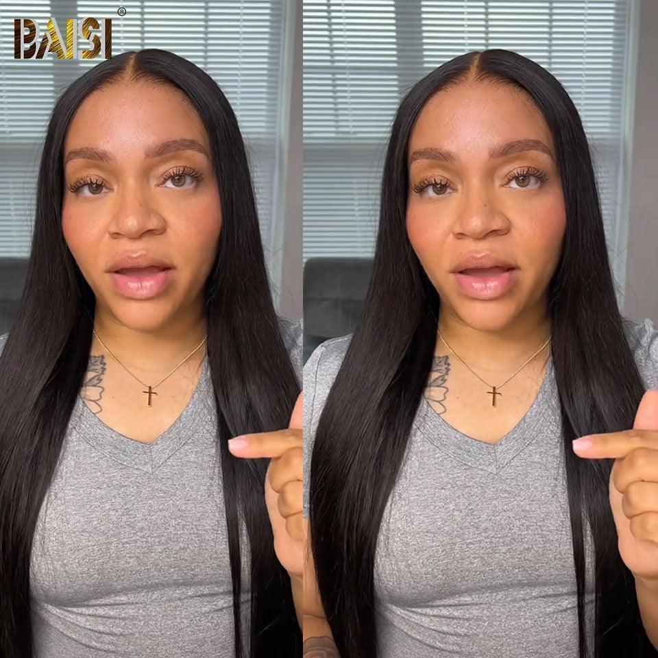 BAISI HAIR FR 13x4 Frontal Perruque Vente En Gros Sans colle 26 pouce +1 fer 169€ ou Réduction Supplémentaire Pour Le Prix D'usine 4 Perruques 24 pouces 780€, Code:FR20