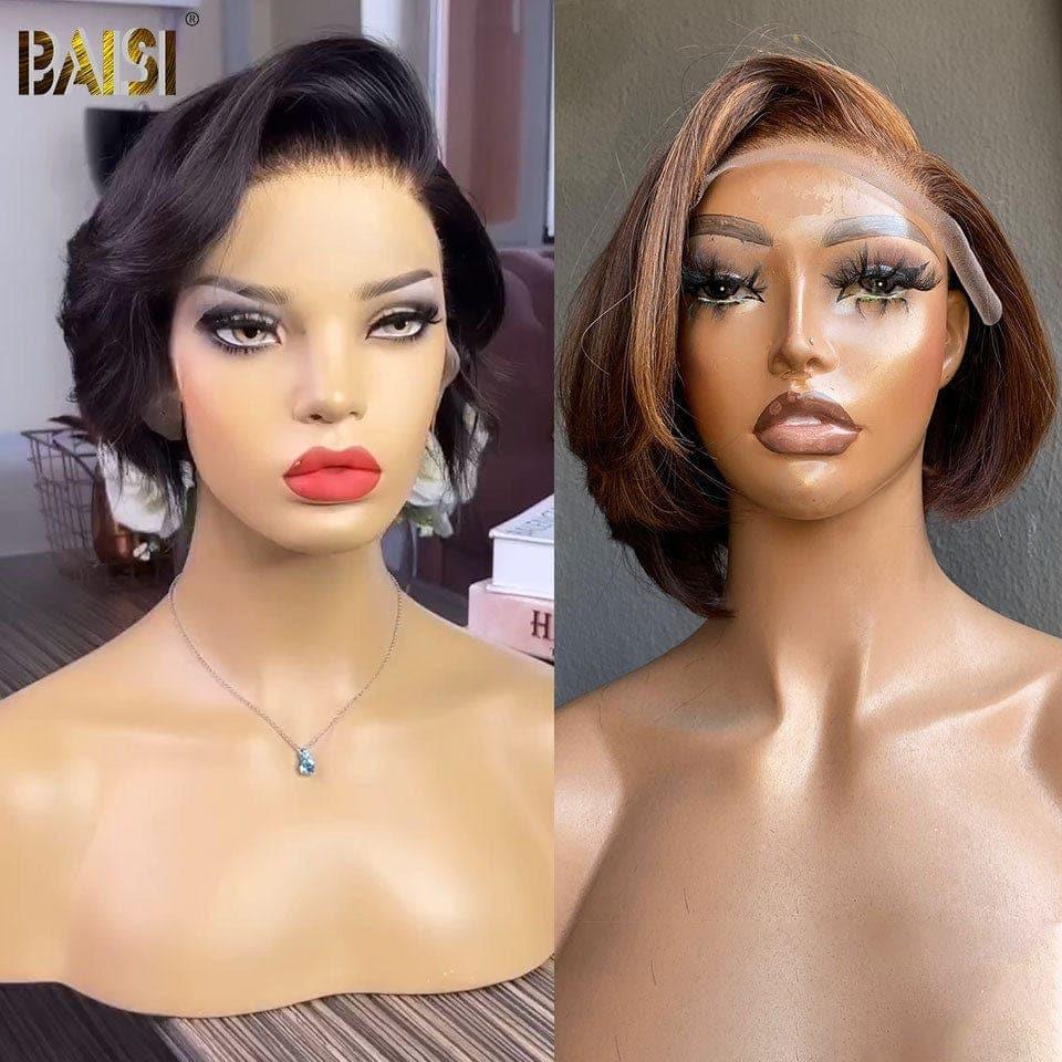 BAISI 13x4 lace frontal curly wave 49€ ou GRANDE SOLDES Pixie #905 afro curly 69€ 2 Perruques Pixie Lace Frontale 139€ En 100% Cheveux Humains