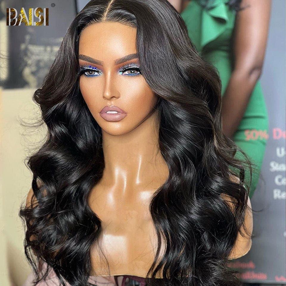 BAISI 4x4 lace closure body wave 22 pouces 109€ ou 2 Perruques 450€ Sans Colle Facile à Porter en 100% vrais cheveux humains Lace déjà couper code : FR20