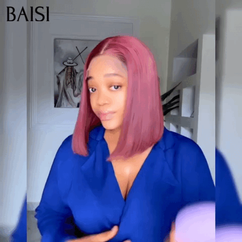 BAISI Promo Cadeaux Perruqueb 4X4 lace lisse bob en Couleur 99J# 10 Pouces 69€ en 100% Cheveux HumainsVIP100