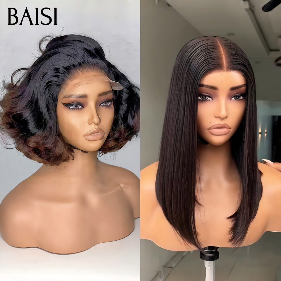 BAISI Gros Lot Liste prix en gros Perruques Modèles Mélangées Couleurs Mélangées Taille 12 18 24 et 30 Pouces Idéales Pour Revendre en 100% Cheveux Humains