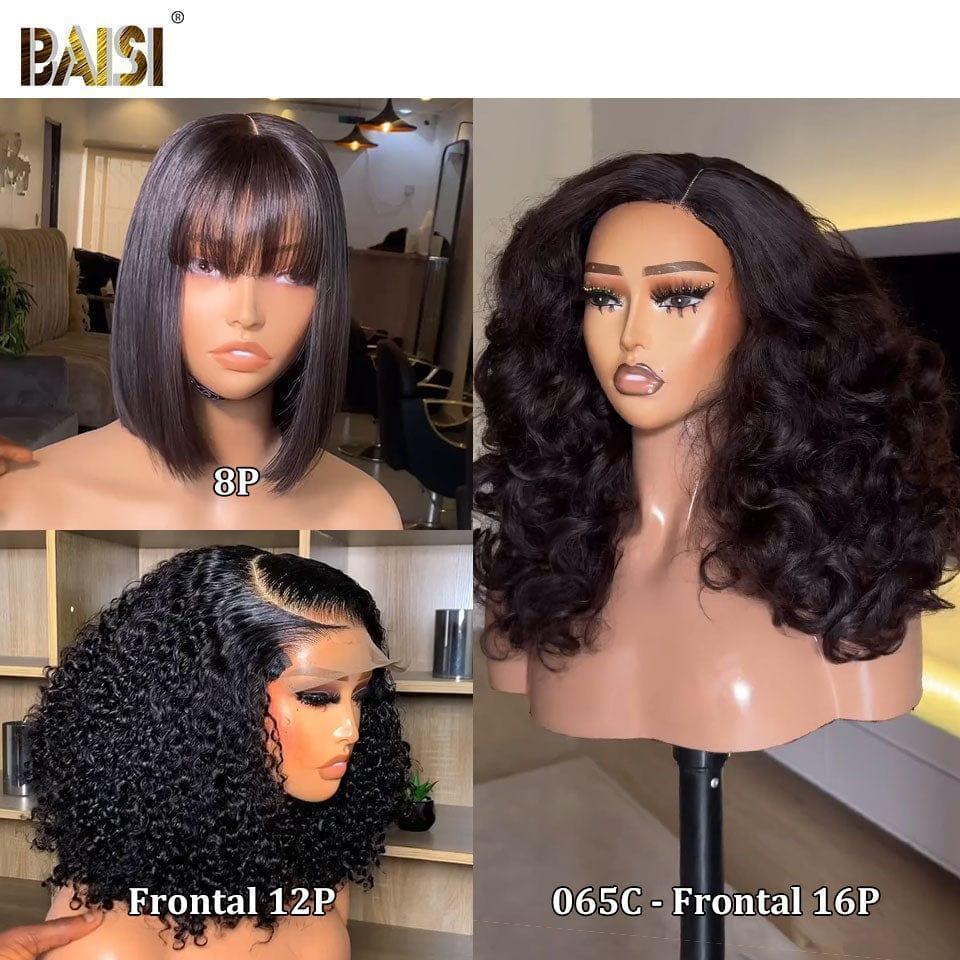 BAISI 3 Perruques pour revendre 299€ curly wave et Lisse et 065C Noir en 100% vrais cheveux humains VIP100