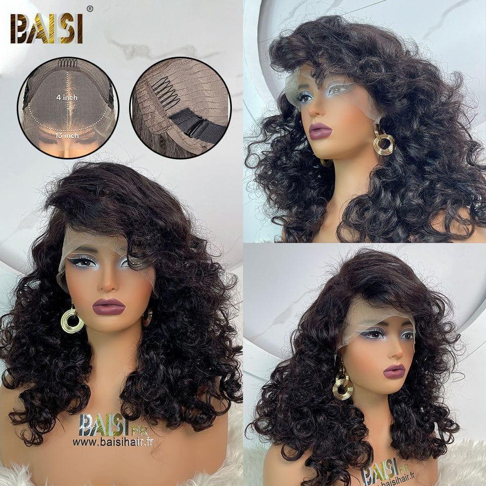 BAISI 3 Perruques pour revendre 299€ curly wave et Lisse et 065C Noir en 100% vrais cheveux humains VIP100